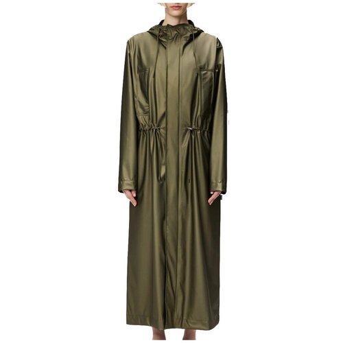 Rains Vetrovke BOLD LONGEST JACKET W3 Zelena Slike