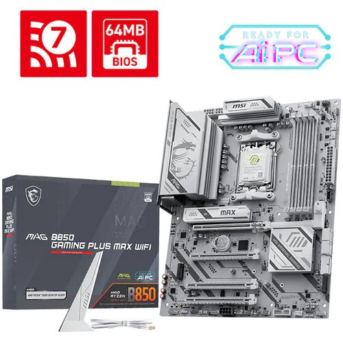 MSI MAG B850 GAMING PLUS MAX WIFI motherboard AMD B850 Socket AM5 ATX Cijene