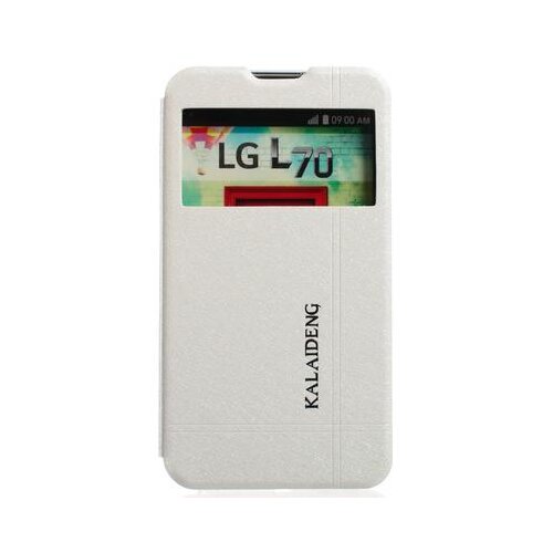  Preklopni ovitek / etui / za&amp;scaron;čita KLD Iceland II za LG L70 - beli Slike