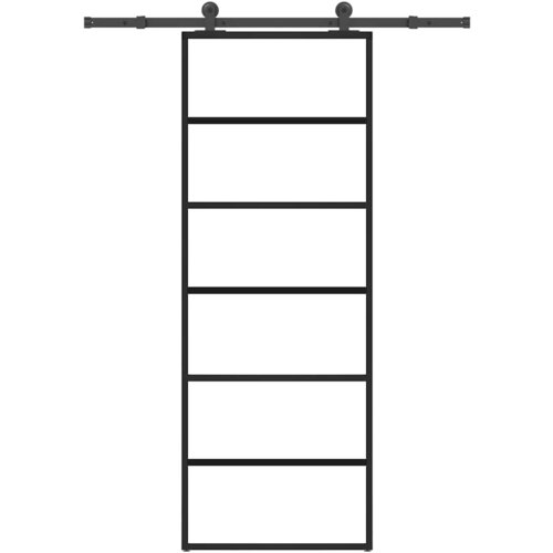 vidaXL Klizna vrata s priborom 76 x 205 cm od ESG stakla i aluminija Cijene
