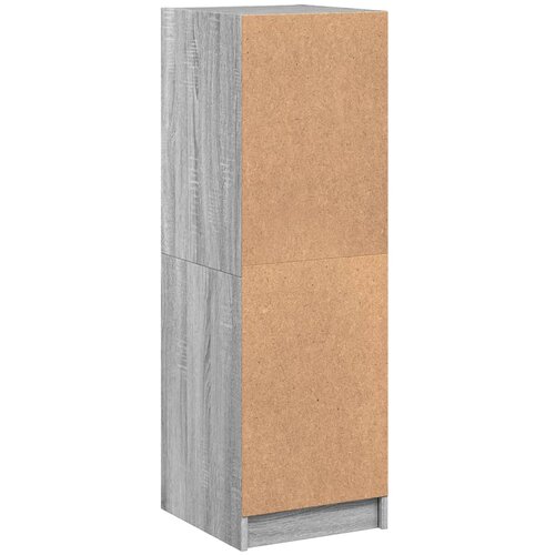  Visoka komoda sa staklenim vratima boja hrasta 35 x 37 x 109 cm Slike