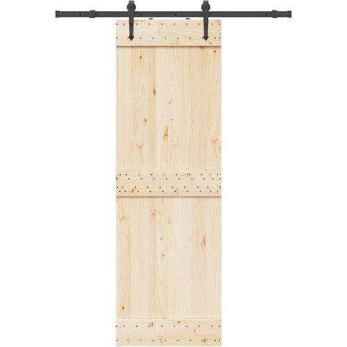 VidaXL Pribor za klizna vrata 152,5 cm čelični crni Slike
