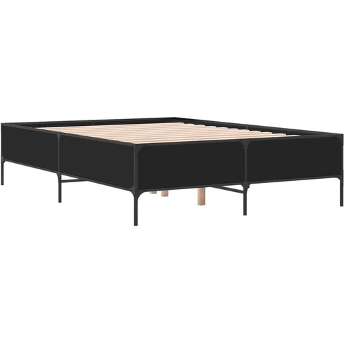 vidaXL Okvir za krevet crni 160x200 cm konstruirano drvo i metal Cijene