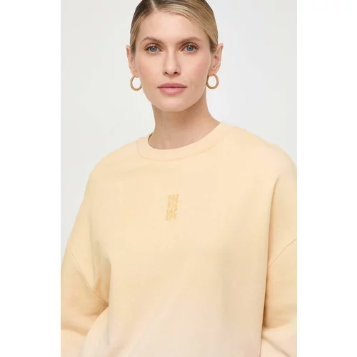 Patrizia Pepe Bombažen pulover ženska, rumena barva