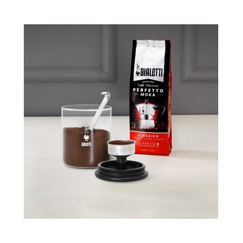 Bialetti steklena posoda za kavo z žlico za 250 g Slike