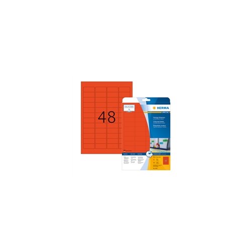 Herma Samoljepljive naljepnice Superprint 4367, (45,7 x 21,2 mm), 20/1, crvene Slike
