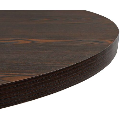 VidaXL okrugli stol za bistro od mdf-a i čelika 80x75 cm tamni pepeljasti Slike