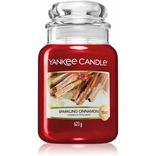 Yankee Candle Sparkling Cinnamon dišeča svečka 623 g unisex