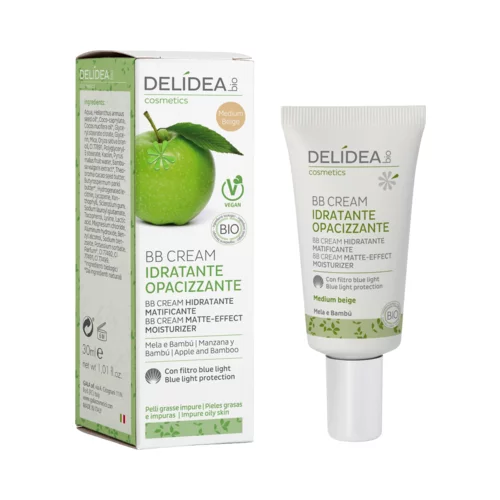 Delidea Apple & Bamboo BB Cream vlažilna krema z mat učinkom - Medium Beige