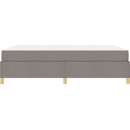  Krevet s opruga kutije Taupe i bež i bijela 140 x 200 cm Pjena Slike