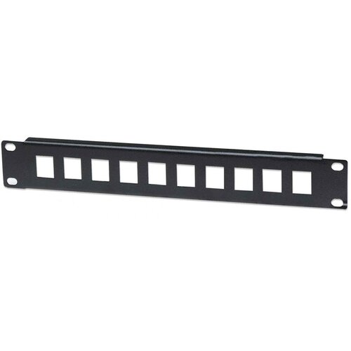 Intellinet 10&amp;quot; 1U 10-port črn slepi patch panel, (20465205) Slike