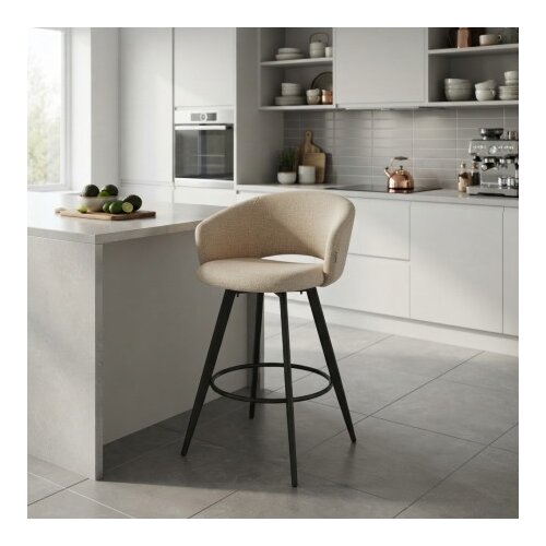 Arti Barska stolica Coco Bež/Crne noge 580x460x975mm ( 776-073 ) Slike