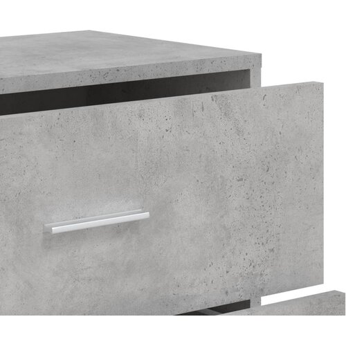  Komoda siva boja betona 60x31x84 cm od konstruiranog drva Slike