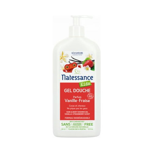 Natessance kids 2v1 šampon in gel za prhanje "vanilija-jagoda" Cene