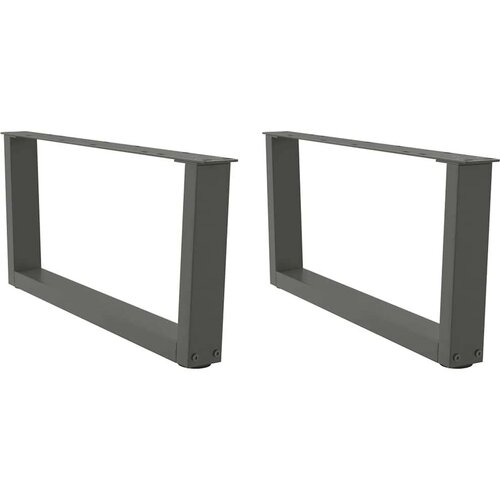 Noge jedilne mize V-oblika 2 kosa Antracit 70x(30-31,3)cm Jeklo Cene
