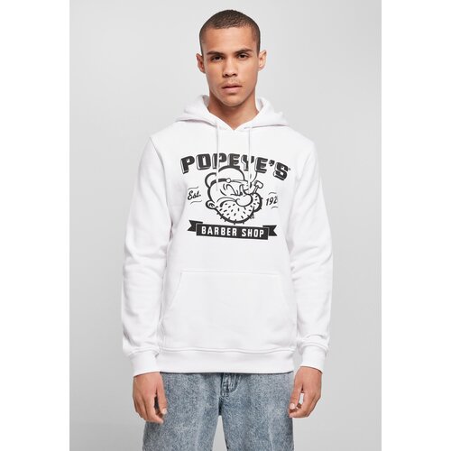 Merchcode Popeye Barber Shop Hoody White Slike