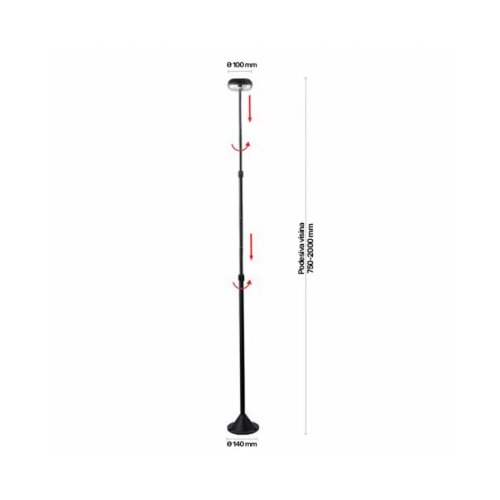 Bb Link led svetiljka hilite 5743 stubna 6W 3000K IP54 siva Slike