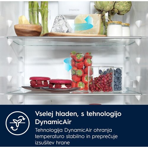 Electrolux KNA7TE75S ugradni kombinovani frižider Slike