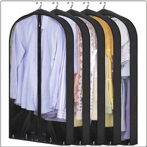 INF Breathable Garment Bag, prevleka za oblačila za zaščito pred prahom v omari Black M, (21751563) Cene