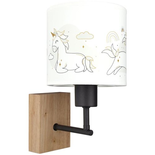 Brilagi Zidna lampa BOBO WOOD 1xE27/25W/230V hrast/crna/bela/jednorozi Cene