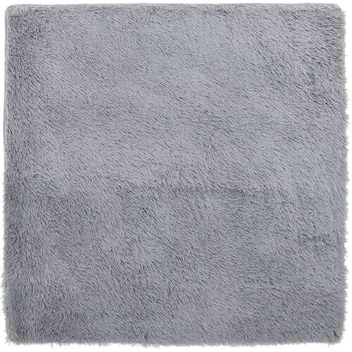 Maison Chic Visoka ko&scaron;ata Preproga, Rug srebrno siva 160x160cm poliester, (22120482) Cene