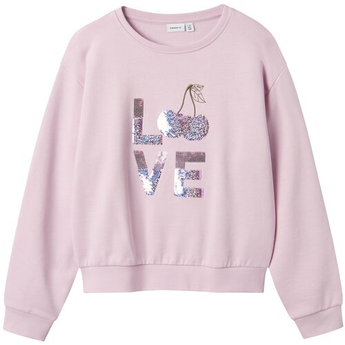 Name it Sweater majica &amp;#039;NKFTEKA&amp;#039; plava / maslinasta / ljubičasta / lila Slike