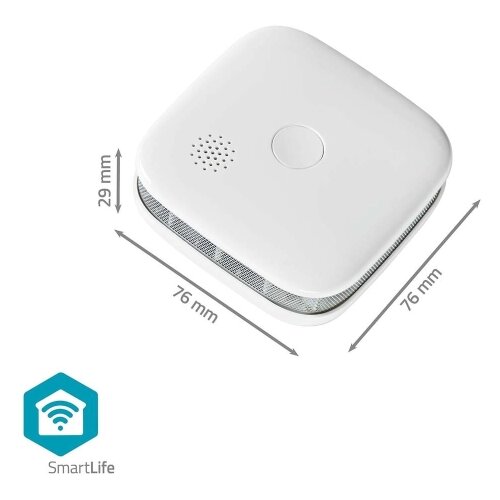 Nedis SmartLife 85dB brezžični detektor dima model WIFIDS21WT, (5000310032) Slike