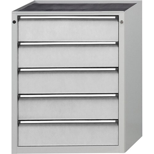 ANKE Predalnik, ŠxG 760 x 675 mm, 5 predalov, višina 980 mm, sprednji del svetlo siva Cene
