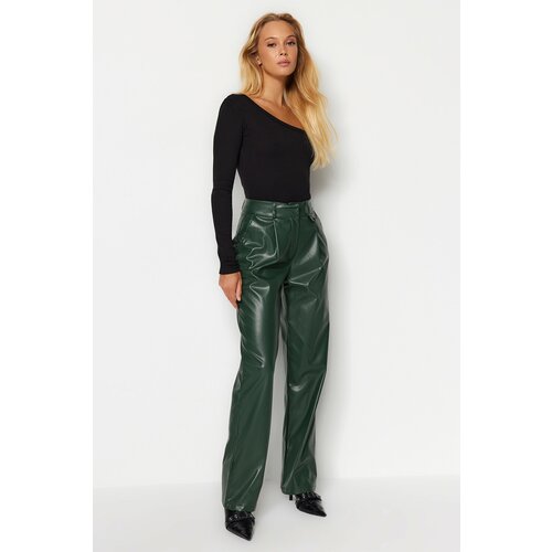 Trendyol Pants - Green - Wide leg Slike