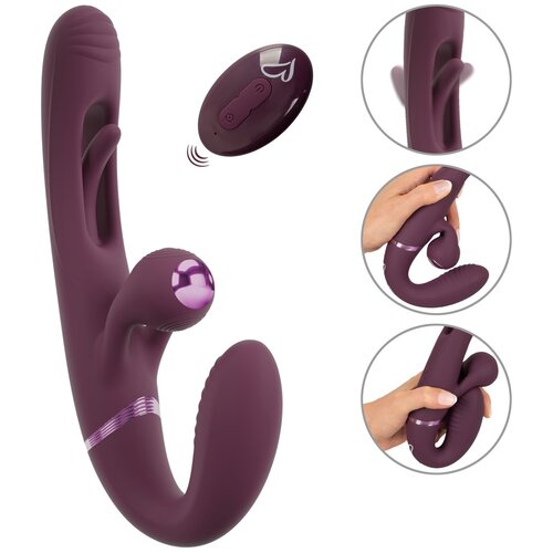 Javida RC Strapless Strap-On With Flicking Tongue Purple Cijene