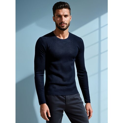 DStreet Sweter męski granatowy Slike