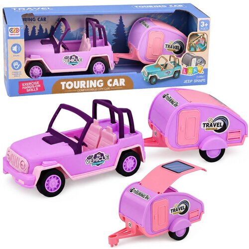  Terensko vozilo s Camper Sounds Pink putni set Slike