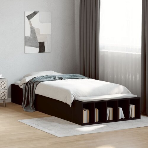 Furnova Posteljni okvir črn 100x200 cm inženirski les, (21941014) Slike