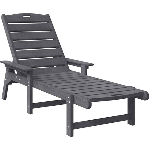  Ležaljka Svijetlo siva 195,5 x 53 x 98,5 cm HDPE Slike