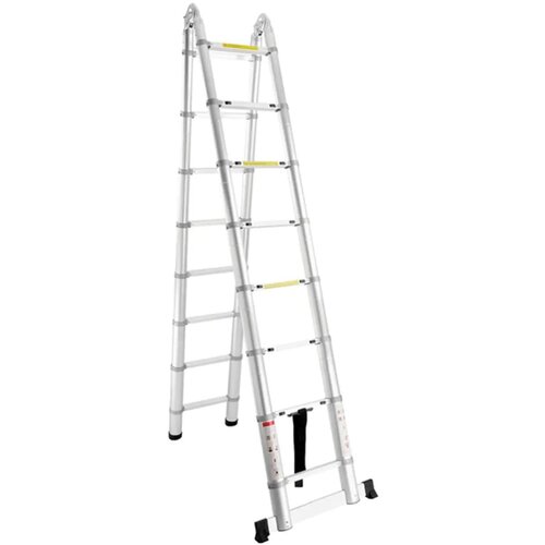 SuperStep Duple FULL Aluminijumske Teleskopske Merdevine 2/5+2/5m Cene