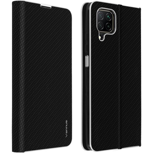 AVIZAR Ovitek za Huawei P40 Lite z držalom za kartico in funkcijo stojala, Carbon Effect - crn, (20720532) Cene