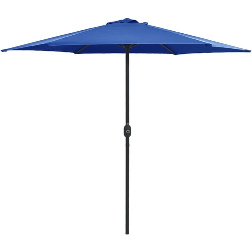 vidaXL Vrtni suncobran s aluminijskom šipkom 270 x 246 cm azurno plavi Cene