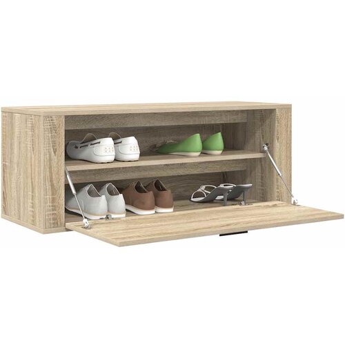  za cipele boja hrasta 100x35x38 cm konstruirano drvo Slike