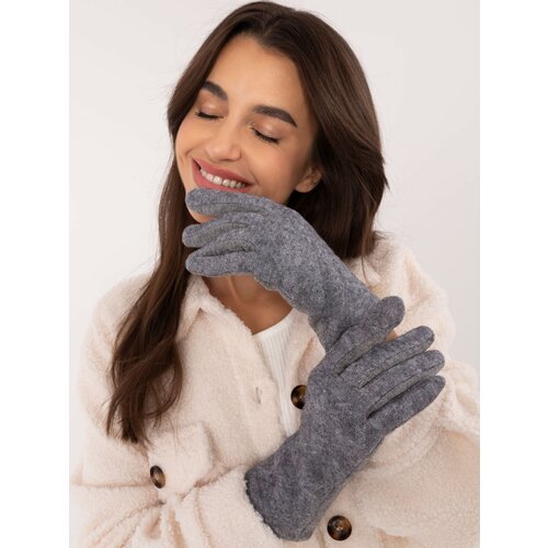 Wool Fashion Italia Gloves-AT-RK-23901.22-gray Slike