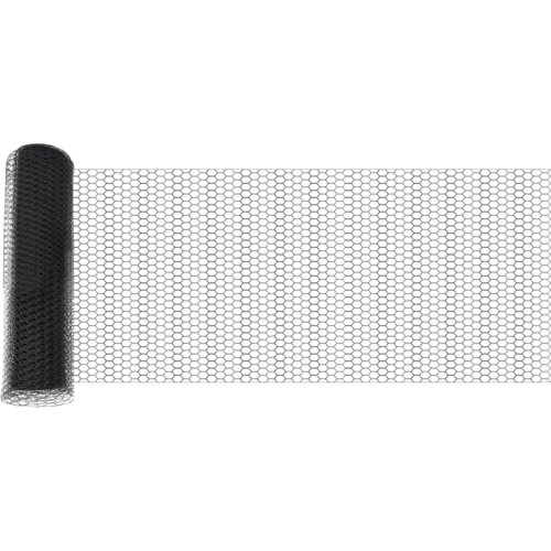 vidaXL Heksagonalna ograja Siva 1x10 m Jeklo, Ograjne stebričke s konico 7 kos &Oslash;32 mm 120 cm Galvanizirano Jeklo Cene