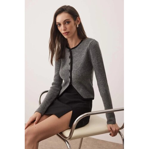 TRENDYOLMILLA Ženski duks Twoaw26Hi00173, antracit-siva Cene