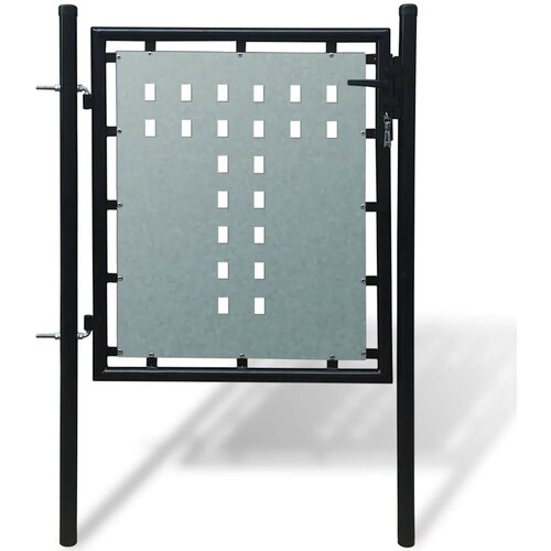 Crna jednokrilna ogradna vrata 100x100 cm Cijene