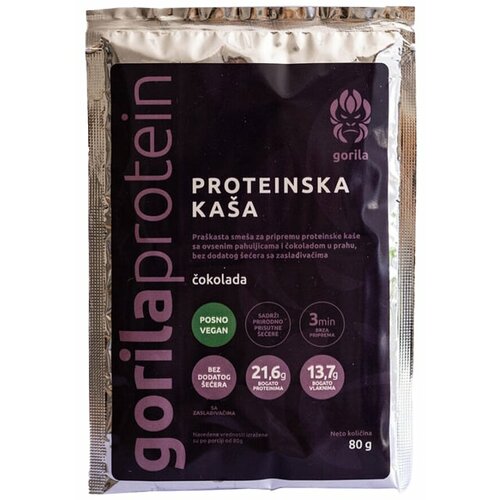 GORILA PROTEIN proteinska kaša sa čokoladom u prahu 80g Cene