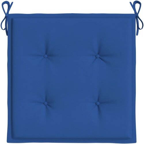  Jastuci za vrtne stolice 6 kom plavi 50 x 50 x 4 cm od tkanine Slike