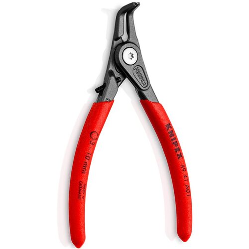 Knipex precizna kriva zeger kle&amp;scaron;ta za spolja&amp;scaron;nje sigurnosne prstenove sa graničnikom 130mm - pod 90&amp;deg; (49 41 A01) Slike