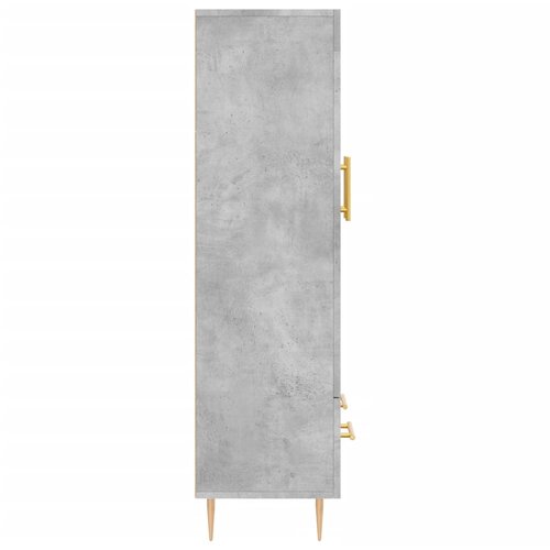  Visoka komoda boja betona 69,5 x 31 x 115 cm konstruirano drvo Slike