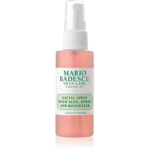 Mario Badescu Facial Spray with Aloe, Herbs and Rosewater meglica za tonizacijo obraza za osvetljevanje kože in hidratacijo 59 ml