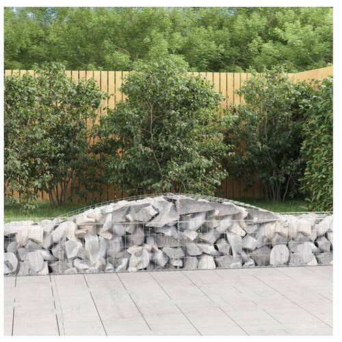 VidaXL Lučne gabionske ko&amp;scaron;are 25 kom 400x50x40/60 cm pocinčano željezo Slike