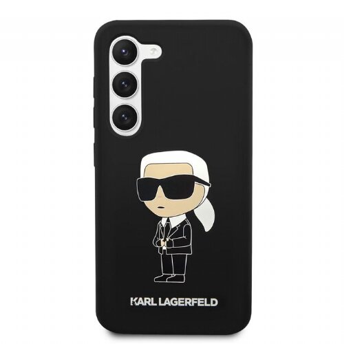 Karl Lagerfeld Originalen ovitek KLHCS23SSNIKBCK za Samsung Galaxy S23 5G črn silikonska za&amp;scaron;čita - IML NFT Karls Full Body Slike