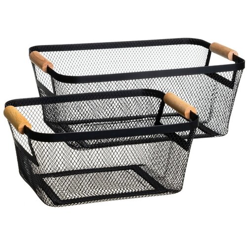 Casa Selección Žične kovinske košare v kompletu 2 ks 33x21x14 cm – Cene